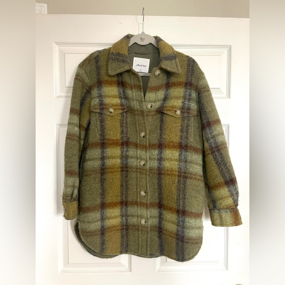 ARITZIA plaid shirt jacket